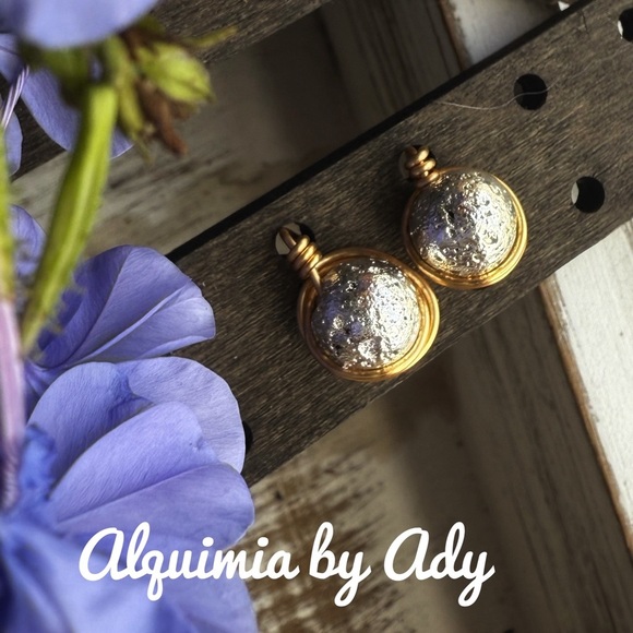 Alquimia Gold and Silver Elegant Earrings - Picture 1 of 1